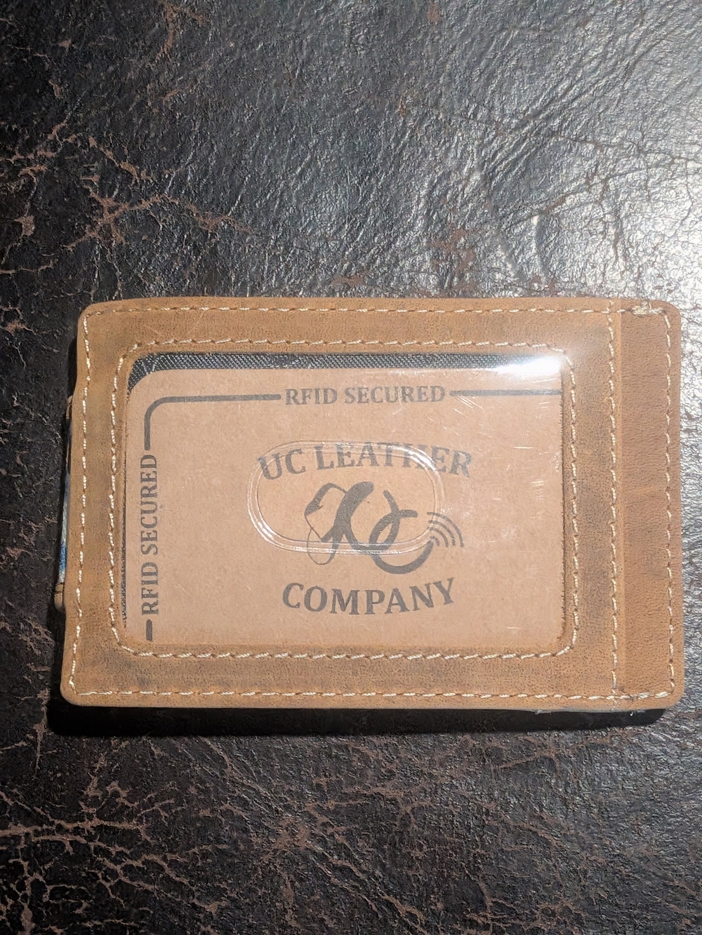 Compact Blue Patterned Card & Cash Wallet - Picture 4 of 4
